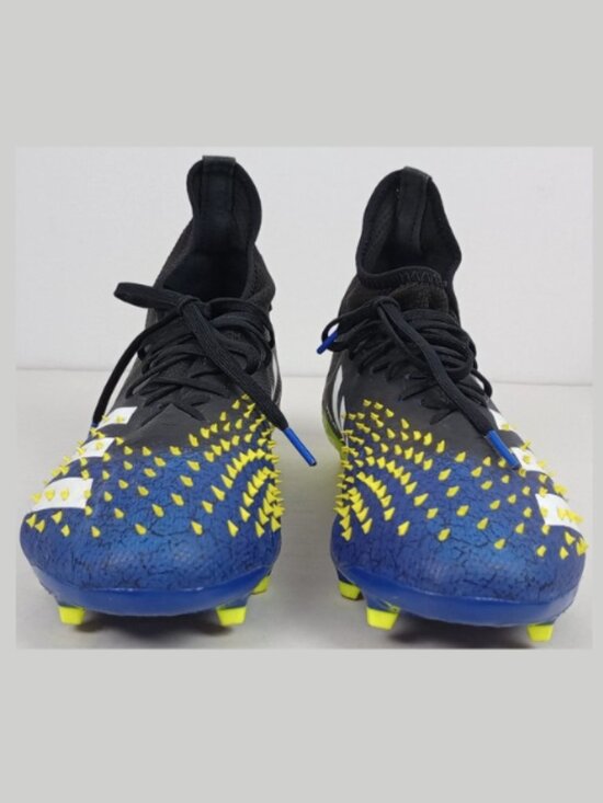 Adidas‎ Mens 11 Predator Demonskin Neon Green Blue Black Football Soccer Cleats main image 9